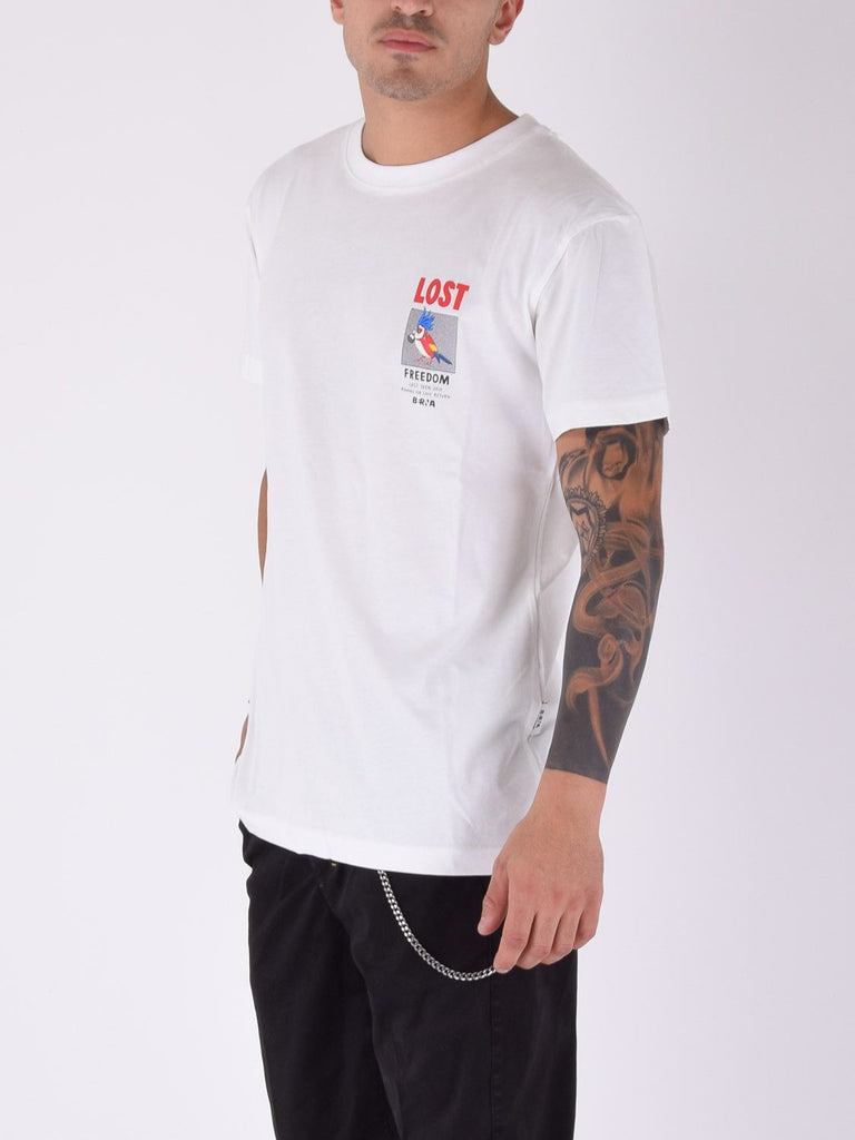 Berna T-shirt stampa pappagallo