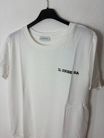 Namaste T-Shirt Ricamata