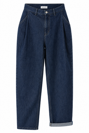 Jeans Donna Namasté Blu Scuro Gamba Ampia – XS-M