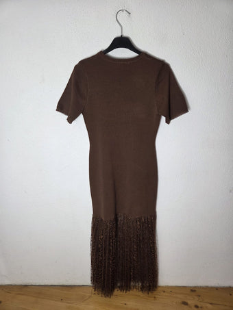 Namastè Donna Abito Elegante con Dettaglio Plissé