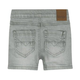 ⁠Shorts di Jeans Neonato Grigio Chiaro Dirkje 