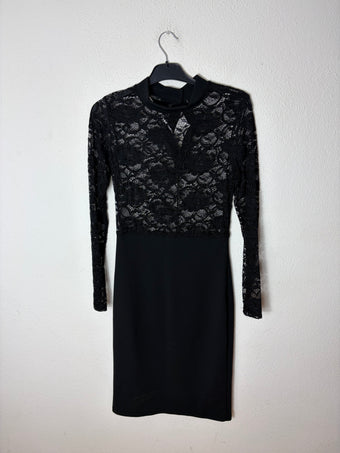 Coocu Abito donna nero con pizzo