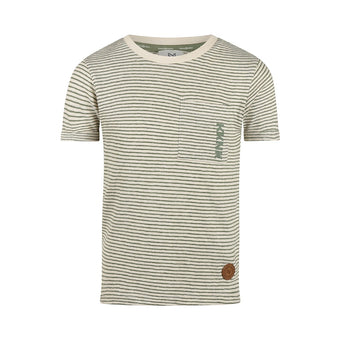 Koko Noko Bambino dai 3 ai 7 anni – T-shirt a righe verde e bianco
