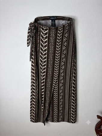 Gonna Pareo Fantasia Etnica Donna – Marrone o Arancio 