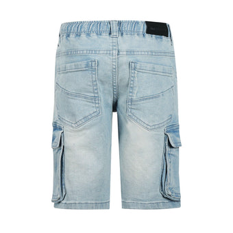 Bermuda Cargo Jeans Ragazzo NoWayMonday – Shorts Denim con Tasche Laterali 8-14 Anni