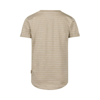 Koko Noko Bambino dai 3 ai 7 anni – T-shirt a righe beige e bianco