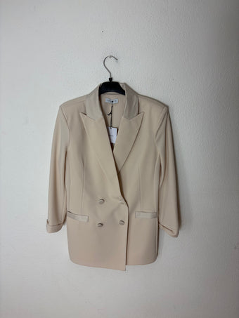 Blazer Donna Elegante Blu Doppiopetto – Giacca Sartoriale con Rever