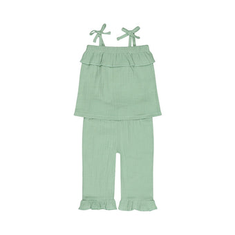 Dirkje Completo Neonata top con spalline e pantaloni