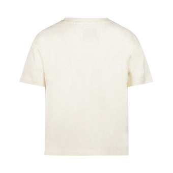 Koko Noko T-shirt bambina panna con ricamo floreale (3-7 anni)