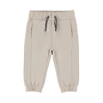 Pantaloni Jogger Neonato Dirkje Beige con Coulisse – 3-24 Mesi