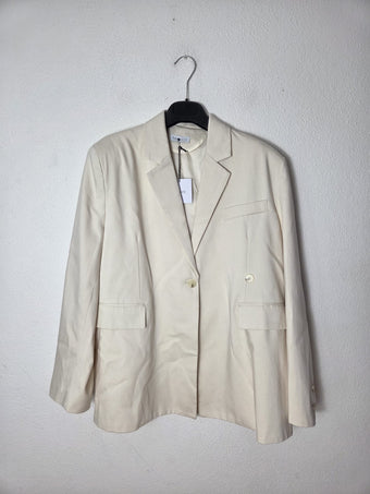 Namaste Blazer Donna Beige-turchese Taglia Unica Elegante Giacca Sartoriale