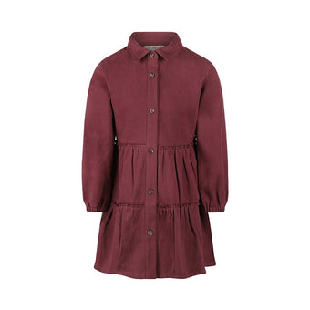 Abito Camicia Bambina Koko Noko Bordeaux – 3-10 Anni