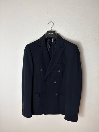 Giacca Uomo Doppiopetto Victor Cool Nuova Taglia 50 Elegante Blu