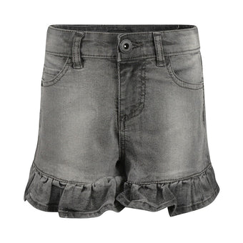 Shorts Jeans Grigio con Balza Bambina NoWayMonday – Ragazza 8-14 Anni