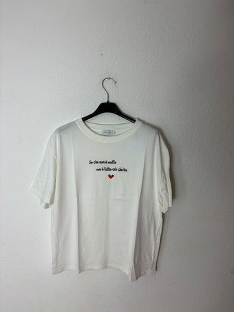 Namaste T-Shirt Ricamata