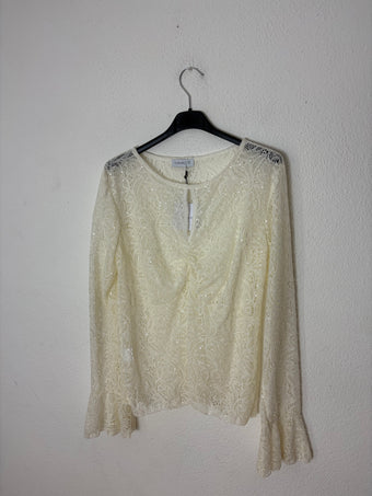 Namaste Maglia Donna in Pizzo con Paillettes