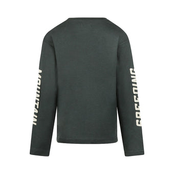 Maglia Ragazzo No Way Monday Verde con Stampe – 8-14 Anni