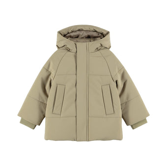 Giubbotto Imbottito Bambino Dirkje Beige con Cappuccio 3mesi -2 anni