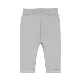Pantaloni Jogger Neonato Dirkje Grigio Chiaro con Coulisse – 3-24 Mesi