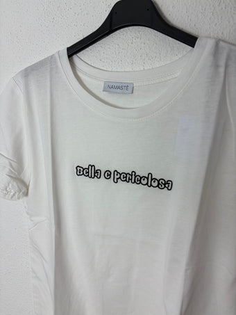 Namaste T-Shirt Ricamata