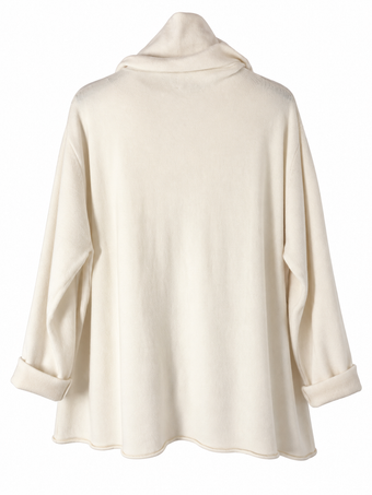 Maglia Donna Namasté Panna con Collo Ampio – Taglia Unica