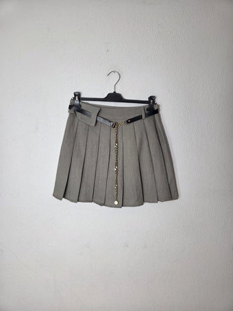 Namaste Gonna pantaloncino donna con pieghe e cintura – shorts interno, taglia unica fashion elegante casual