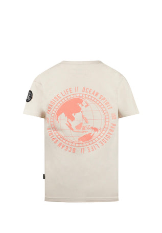 T-shirt ragazzo beige stampa Ocean Spirit 