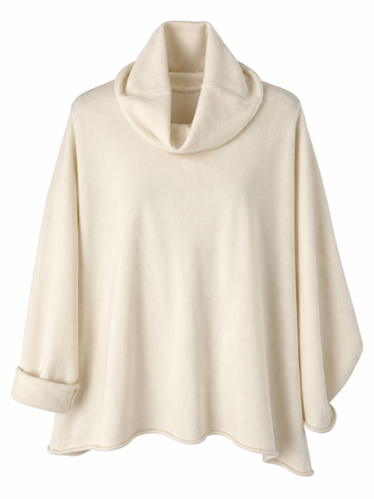 Maglia Donna Namasté Panna con Collo Ampio – Taglia Unica