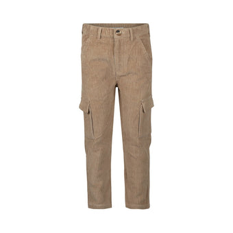 Pantaloni Cargo Bambino Koko Noko Beige a Coste – 3-10 Anni
