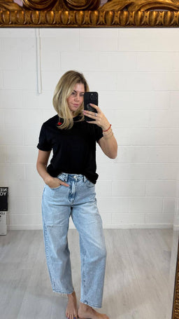 Namasté Jeans Donna a Vita Alta Lavaggio Chiaro (S-XL) 