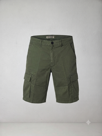 Bermuda Cargo Uomo Beige Sabbia e verde militare Desert Crew 