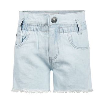 Shorts Jeans Bambina Koko Noko Denim Chiaro con Fondo Sfrangiato