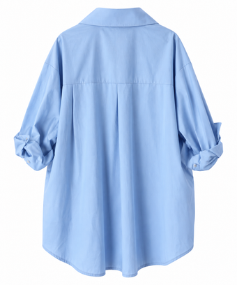Camicia Donna Namasté Celeste Oversize – Taglia Unica