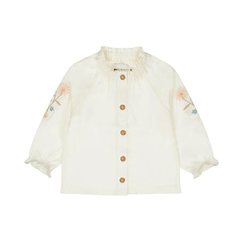 Dirkje Camicia Neonata Con ricami