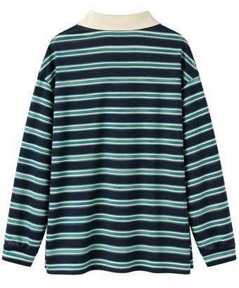 Polo Donna Namasté Oversize a Righe Blu Dream Maker – Taglia Unica