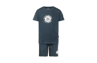 Completo T-shirt e Shorts Ragazzo NoWayMonday Blu 