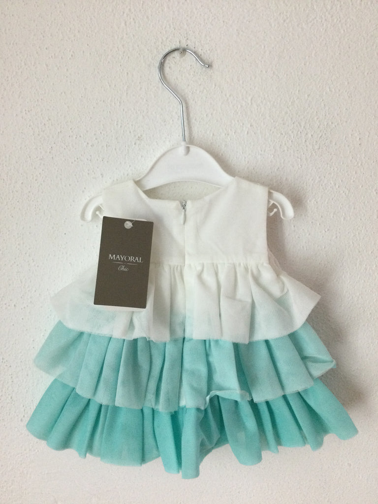 Mayoral Vestito volant tulle Neonata