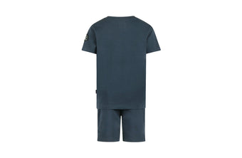 Completo T-shirt e Shorts Ragazzo NoWayMonday Blu 