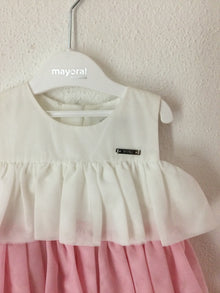 Mayoral Vestito volant tulle Neonata