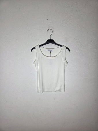 Namaste Canotta Donna Basic in Cotone Elasticizzato – Top Estivo Scollo Tondo