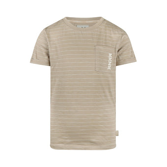 Koko Noko Bambino dai 3 ai 7 anni – T-shirt a righe beige e bianco