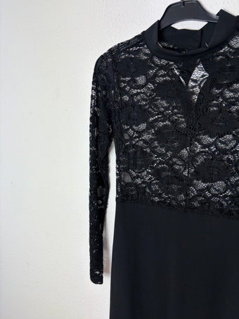Coocu Abito donna nero con pizzo
