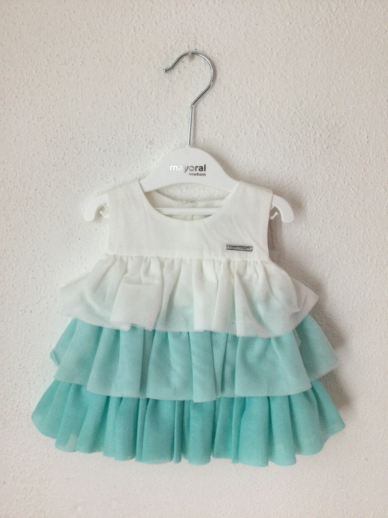 Mayoral Vestito volant tulle Neonata