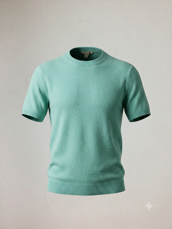 Maglia in Filo a Maniche Corte Desert Crew 