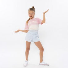 Shorts Celeste Bambina NoWayMonday – Pantaloncini Estivi Ragazza 8-14 Anni