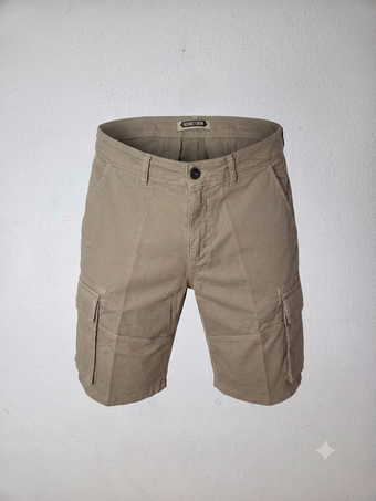 Bermuda Cargo Uomo Beige Sabbia e verde militare Desert Crew 