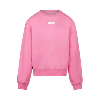 Felpa Ragazza No Way Monday Rosa con Stampe – 8-14 Anni