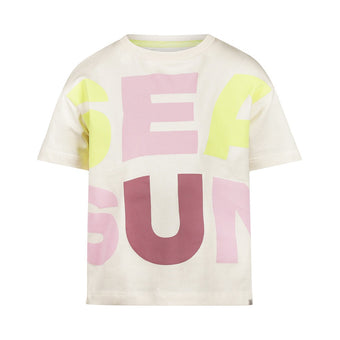 T-shirt Bambina Koko Noko con Scritta Mezza Manica 3-7 Anni