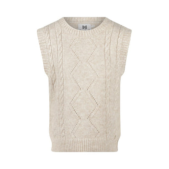 Gilet Bambina Koko Noko Panna a Trecce – 3-10 Anni