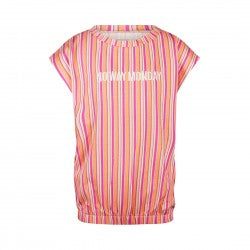 NoWayMonday T-shirt Ragazza a Righe Multicolor (8-14 Anni) 
